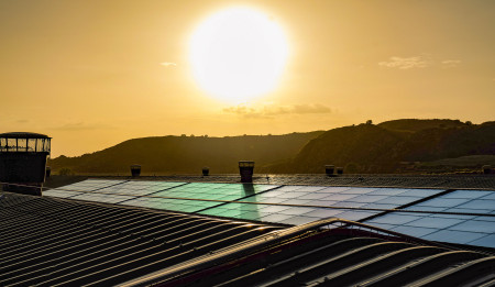solar panels at Aviagen's Manantial farm in Spain